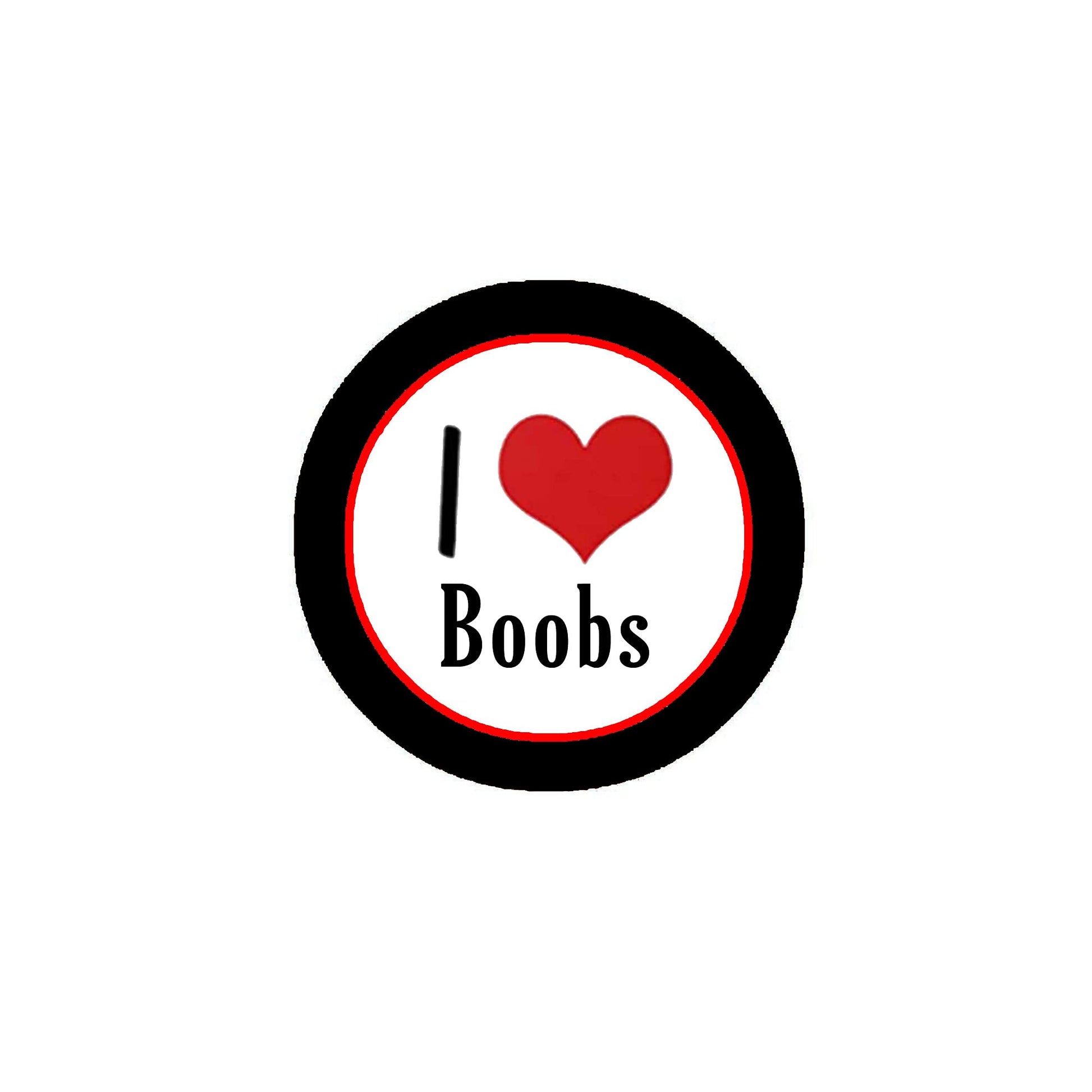 I Love Boobs Pinback 2.25-inch Default Title