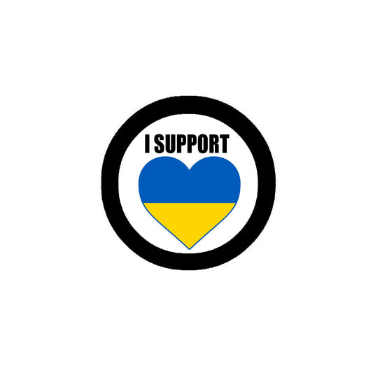 10 Pcs I Support Ukraine 2.25" Pinback for Jackets, Backpack, hats