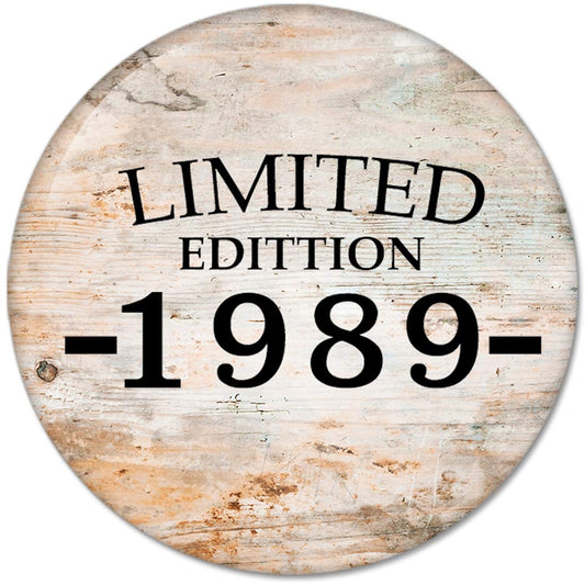 30th Birthday Gifts Made LIMITED EDITION 1989 Pinback Button Badges (58mm), NEW