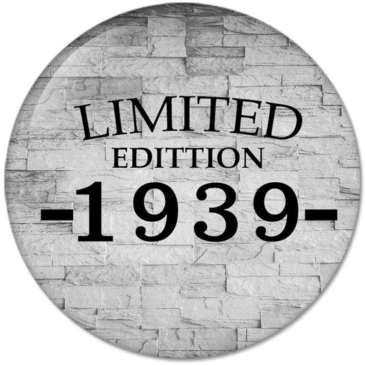 80th Birthday Gifts Made LIMITED EDITION 1939 Pinback Button Badges (58mm), NEW