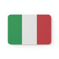 Italy flag mousepad with green, white, and red panels and rounded corners