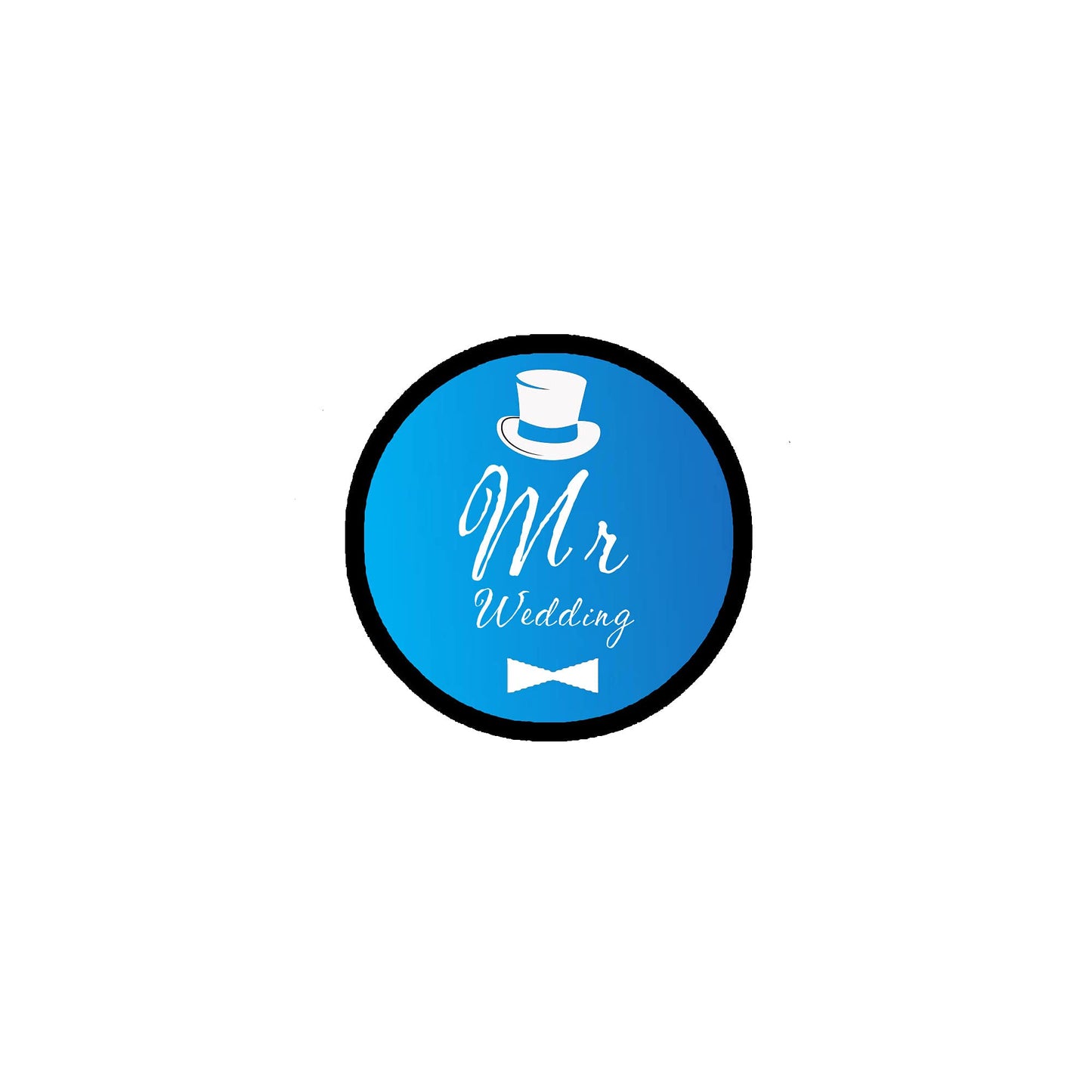 Mr Wedding Blue 2.25-inch Pinback Button Pin Brooch Default Title