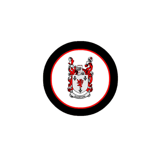 Egerton Family Crest 3" Coat of Arms Pinback Badge Brooch