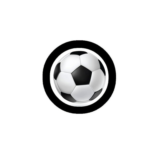 Athletic Sports Football Soccer Ball Style 12 Pcs Set Pinback 1.25-inch Default Title