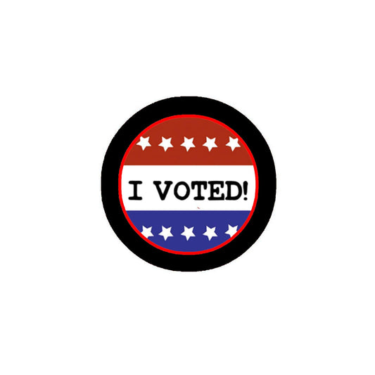 10 Pcs I Voted Pinback Badge 2.25" for Jackets, Backpacks, etc.