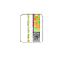 AB17 themed lanyard with colorful striped print and metal hook phone string
