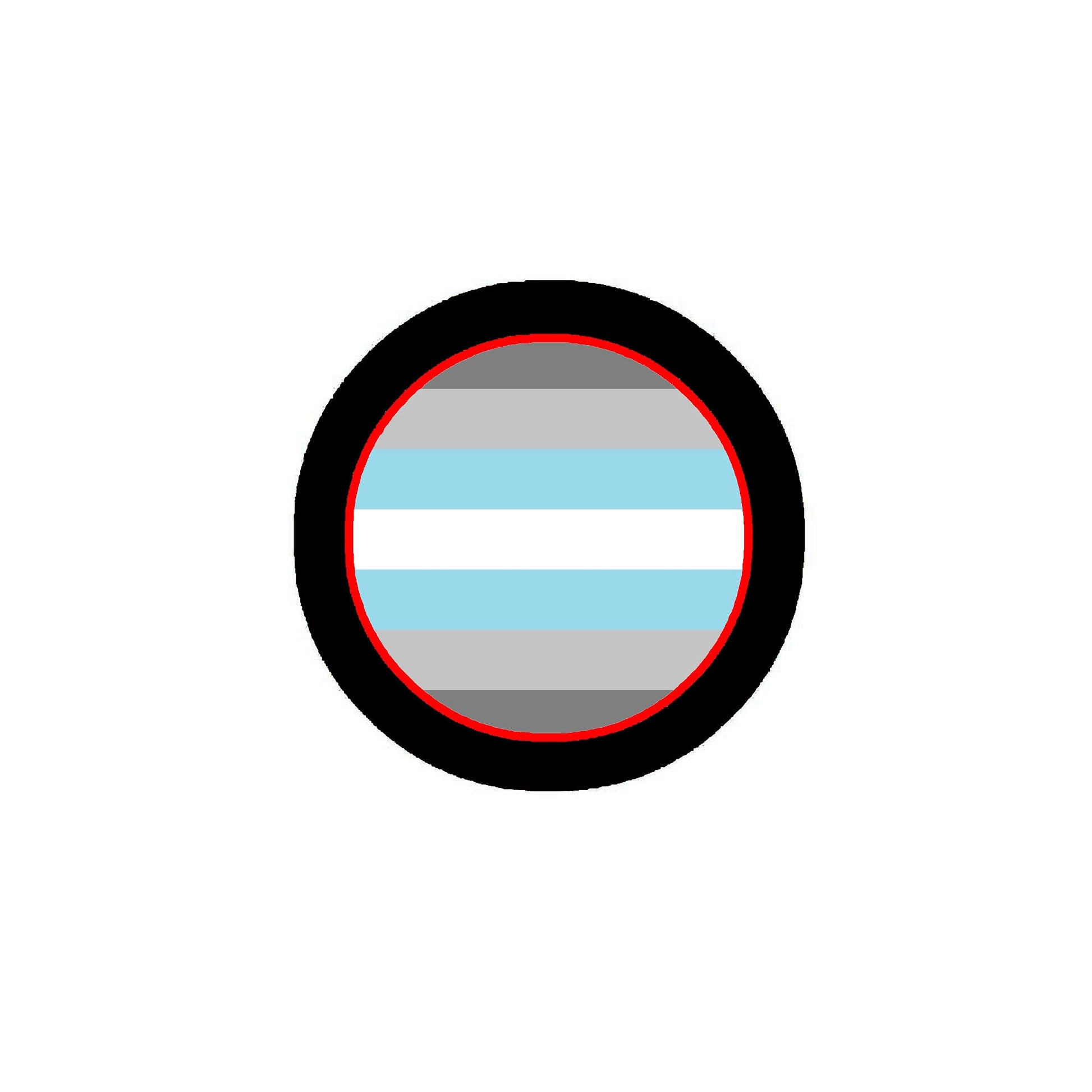Demiboy Pride Flag Pinback 2.25-inch Default Title