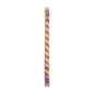 Rainbow pride flag lanyard keychain holder with braided fabric and clip