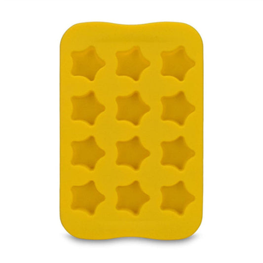 Yetier 12 Grid Silicone Ice Cream Chocolate Mold Tray Star/Heart/Round/Square Ice Cube Cake Mold DIY Tool
