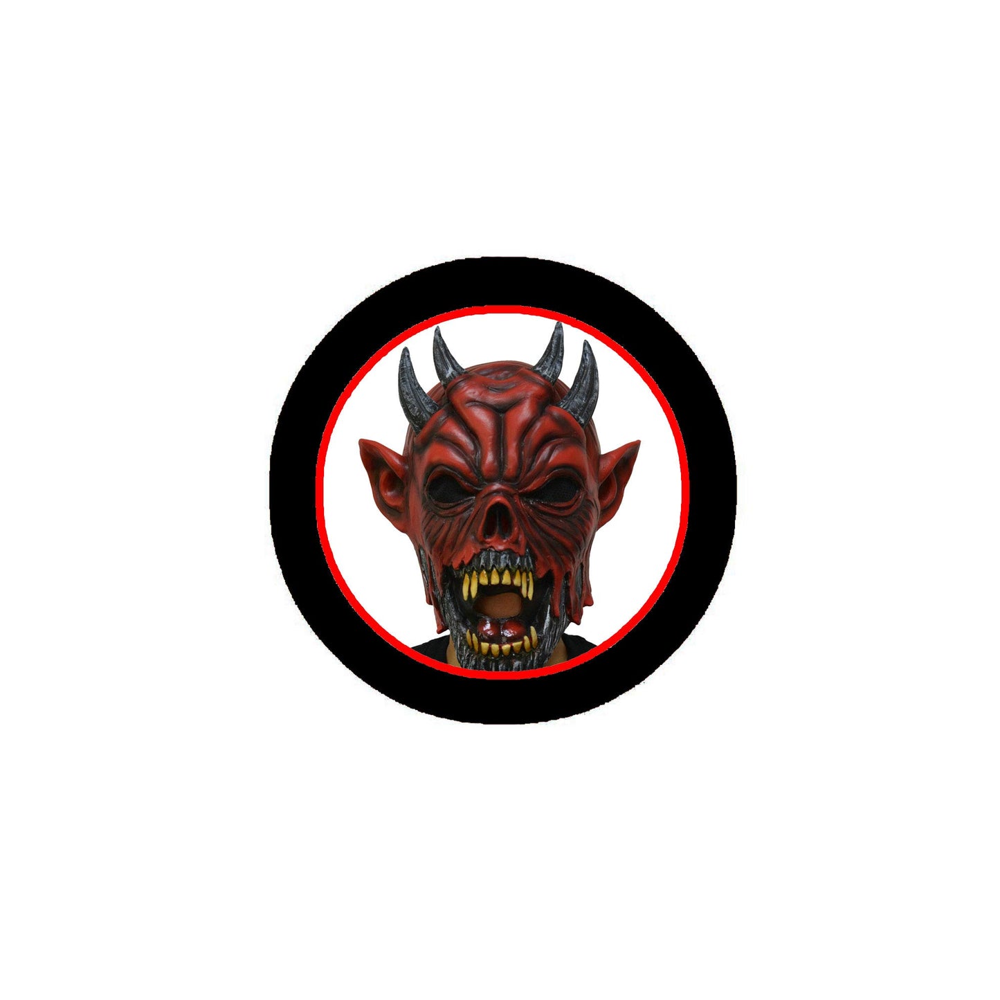 Creepy Haunted Evil Satanic Undead Demon Zombie Pinback 1.25" for Jackets, Backpacks, etc.