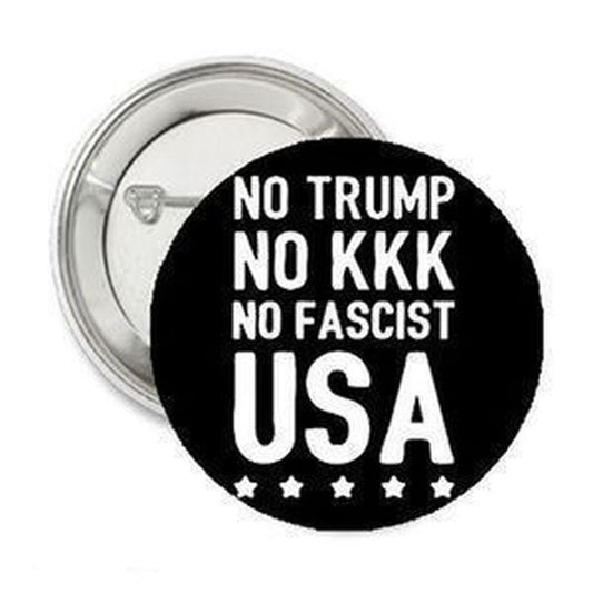 10 Pcs Not KKK Pinback Button Pin 2.25" BLK Pinback Pin Button - Political