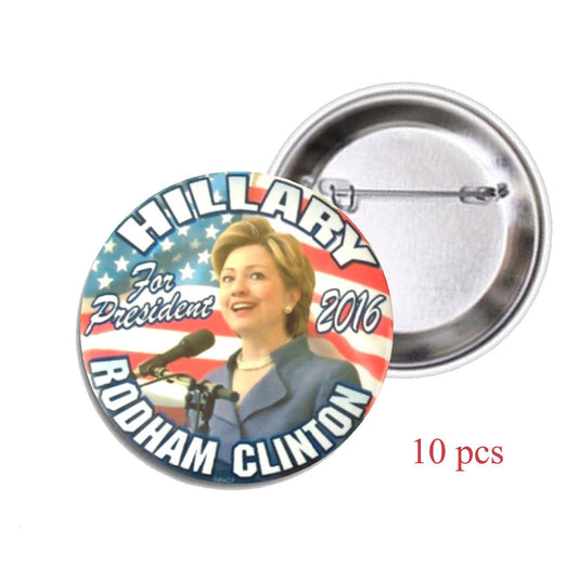 Hillary Clinton President 2016 Pinback Button 2.25-inch [10 Pcs ] Default Title