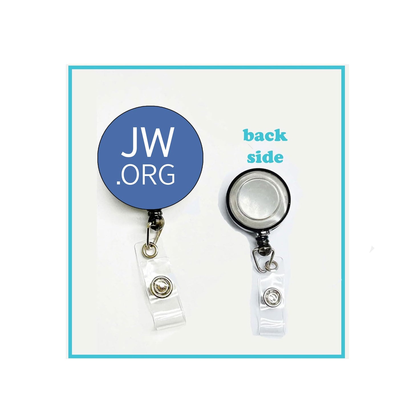 1 Pc Badge Reels Cute Felt Retractable Badge Reels Themed Badge Holders Gift for Nurses Doctors ID Badges Name Cards Lanyards Holidays 1.45"* JW ORG JW - ORG