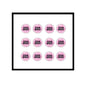 12-piece pink round Team Bride button pins with printed lettering