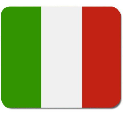 Italy Italian Flag Mousepad Mousepad Mat Default Title