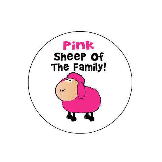 5 Pcs LGBT Pink Sheep of the Family Pinback Button Pin (1.25") Pinback for Jackets, Backpacks, small mini