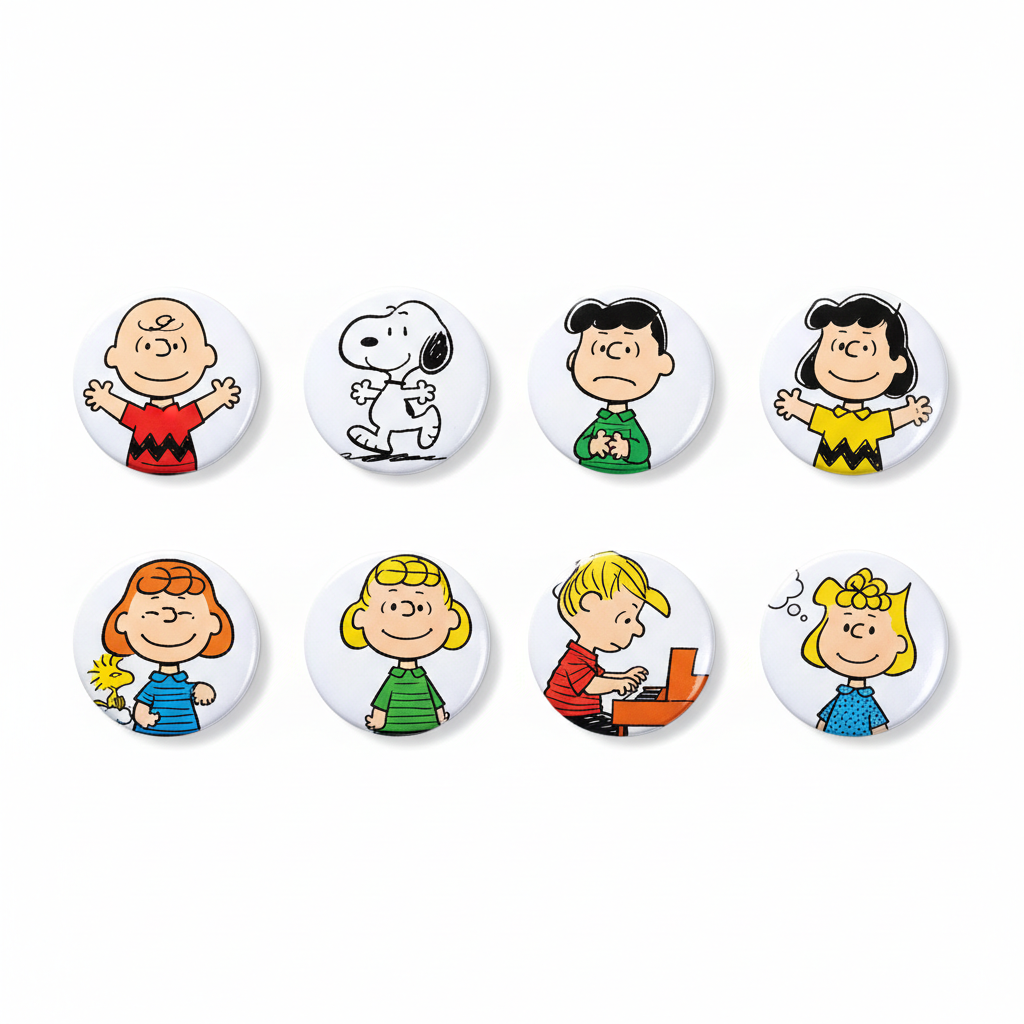 Large Collection Peanuts Magnets 1.25-inch