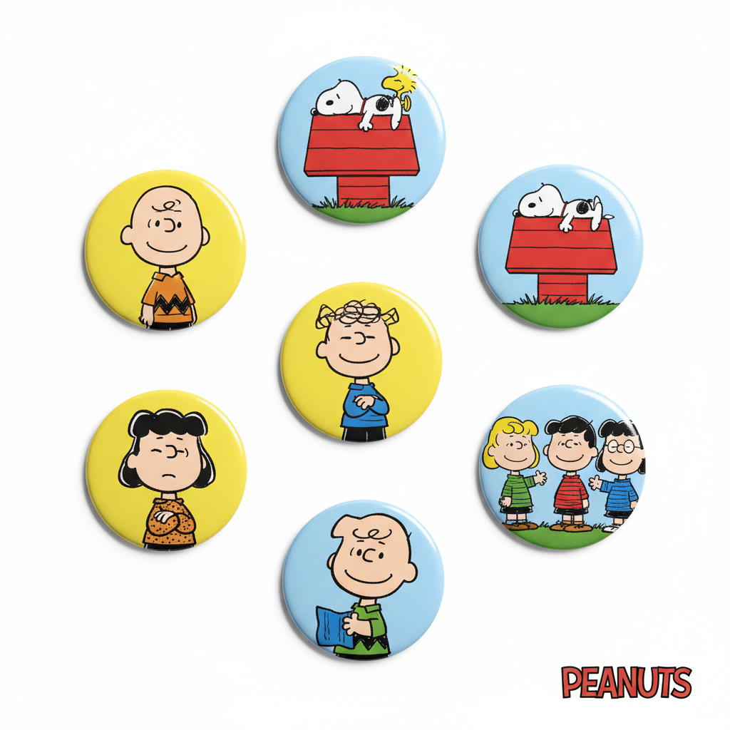 Large Collection Peanuts Magnets 1.25-inch
