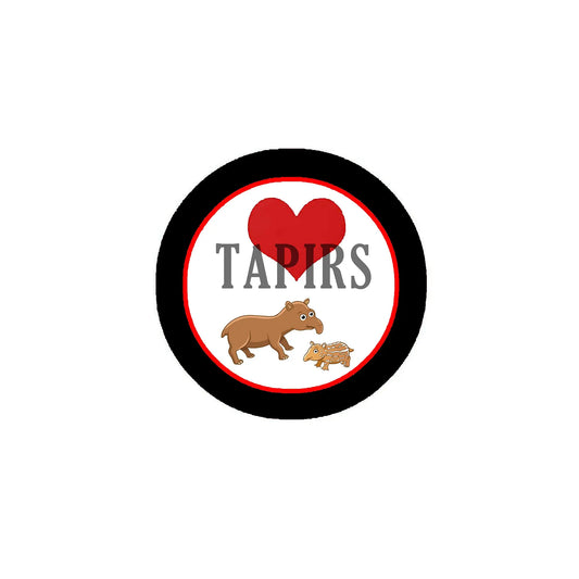 I Love Tapirs Pinback 2.25-inch colorful Default Title
