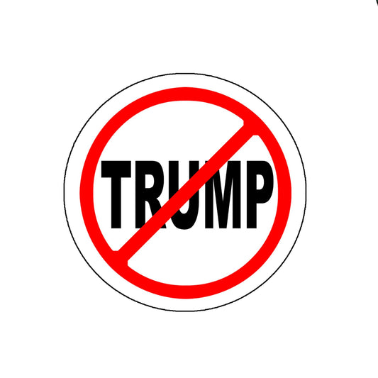 10 Pcs Anti Trump NO TRUMP 2.25" Pinback for Jackets, Backpacks, etc. blue