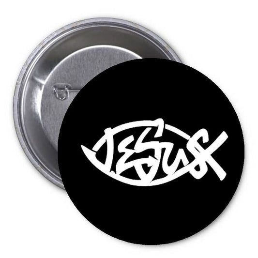 Jesus Catholic Symbol 1.25-inch Pinback Religious Faith Default Title