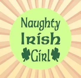 Naughty Irish Girl 1 Inch Pinback Default Title