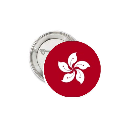 HONG KONG Flag 1.25-inch Pinback Button Pin Country Nationality Pride Default Title