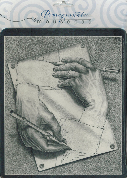 Drawing Hands Mouse Pad