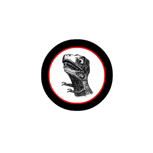 T-Rex Rage Meme 1.25-inch Pinback Button Badge Pin Jackets, Backpacks Default Title