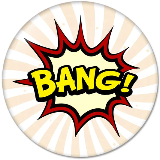 Comic Book Exclamations BANG! : Pinback Buttons 2.25 Inch (58mm) Default Title