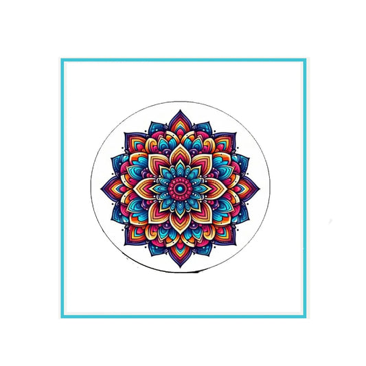 Mandala Symbol Badge Reels Cute Felt Retractable Badge Reels 1.45-inch Default Title