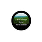 2.25-inch pinback button: black rim, landscape and text "I Will Always Love the Catskills"