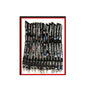Car brand lanyard keychains with metal keyrings, black straps printed with logos
