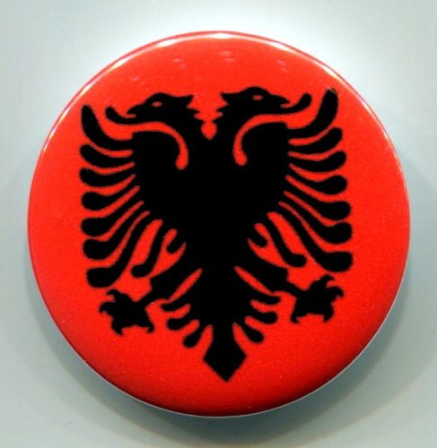 Albanian National Flag Albania Pinback 2.25-inch Default Title