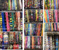 Assorted superhero lanyards bundle, colorful woven straps with clasp and attachment