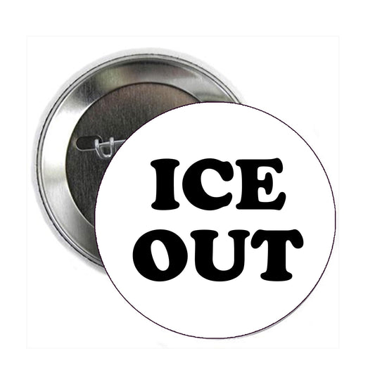 100 Pcs Set small ICE OUT Now Anti-ICE, Political Protest, Event 1.25-inch Pin Back, Badge, small pin badge brooch MINI white