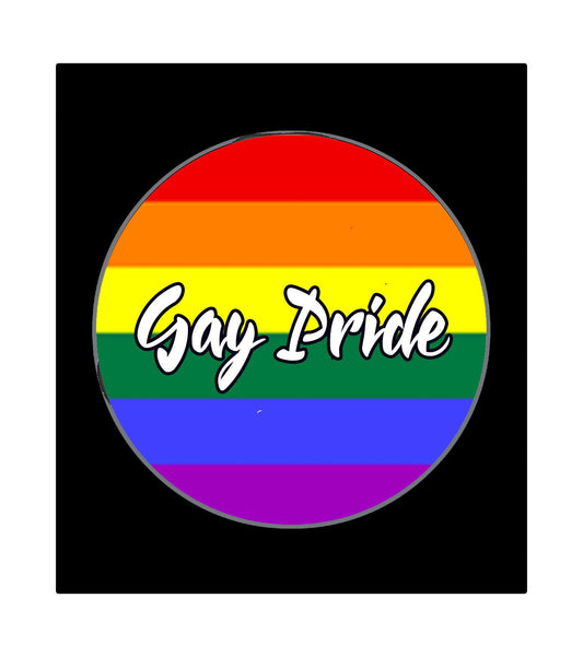 Gay Pride Flag Celebration Fridge 3 inch Round Diameter Default Title