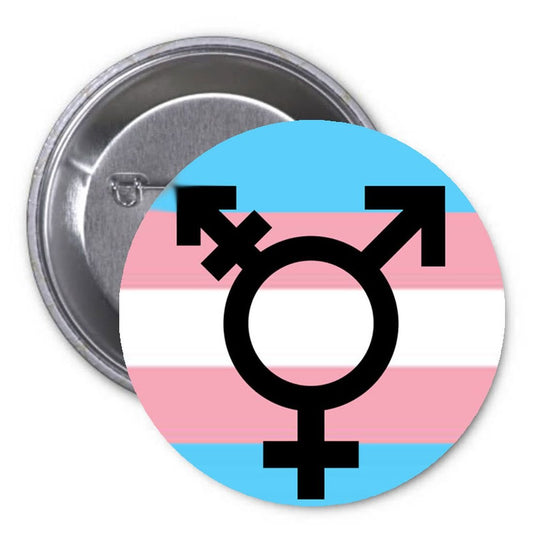 Transsexual Symbol 1.25-inch Pinback Button Pin LGBT Gay version 2 Default Title