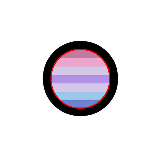 Bigender Pride Flag Pinback 2.25-inch Default Title