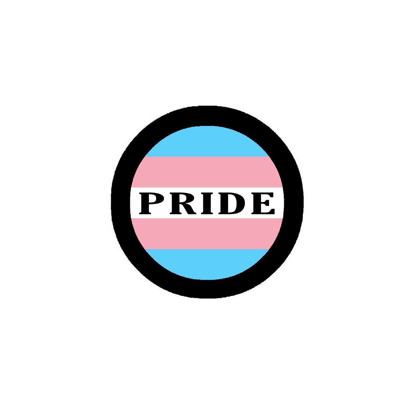 Transgender PRIDE Badge Pinback 2.25-inch Default Title