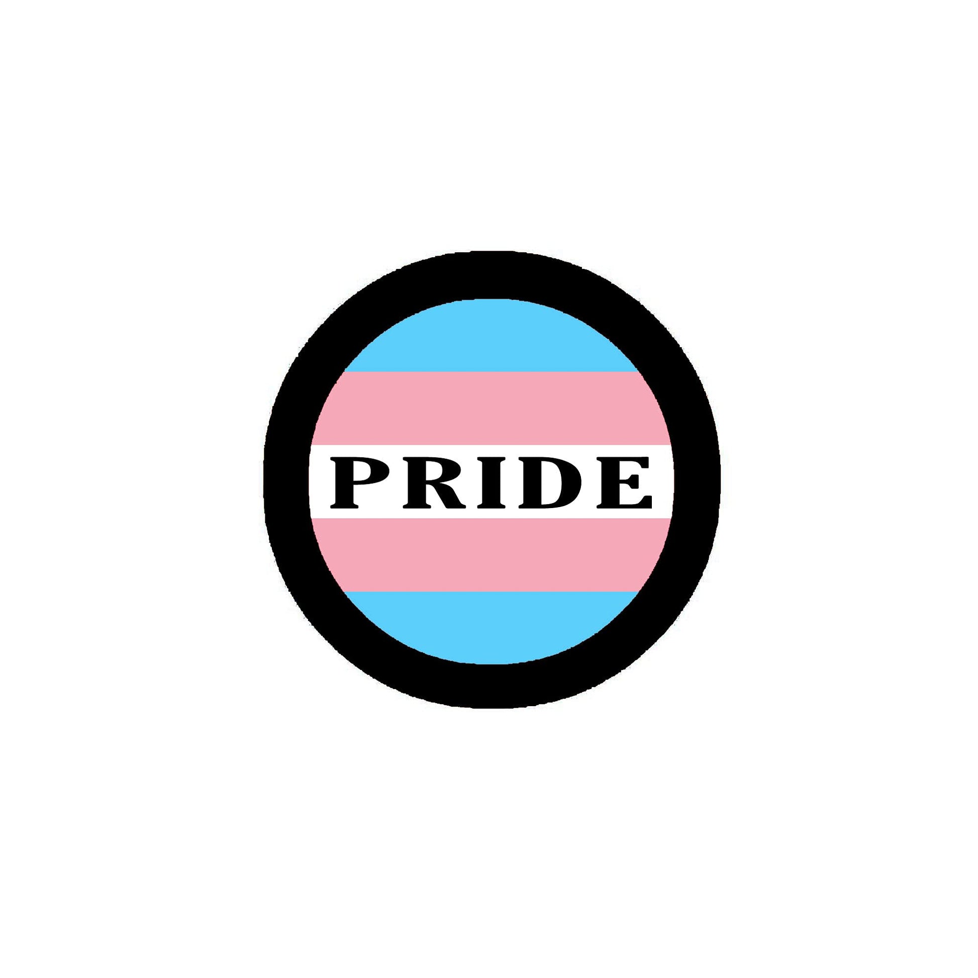Transgender PRIDE Badge Pinback 2.25-inch Default Title