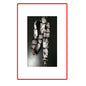 Black-and-white portrait lanyard with keyring and metal clip keychain holder