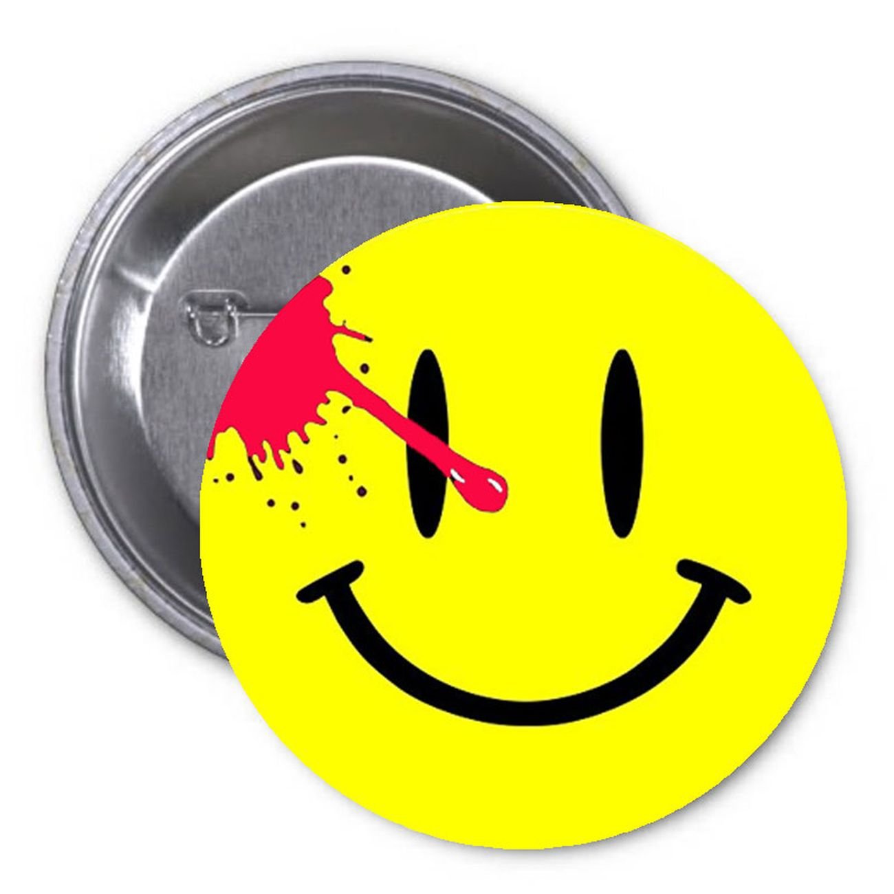 Watchmen Smiley Pinback Button Pin Fan Default Title