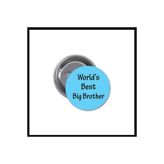 World's Best Big Brother Pinback Button Pin 2.25"