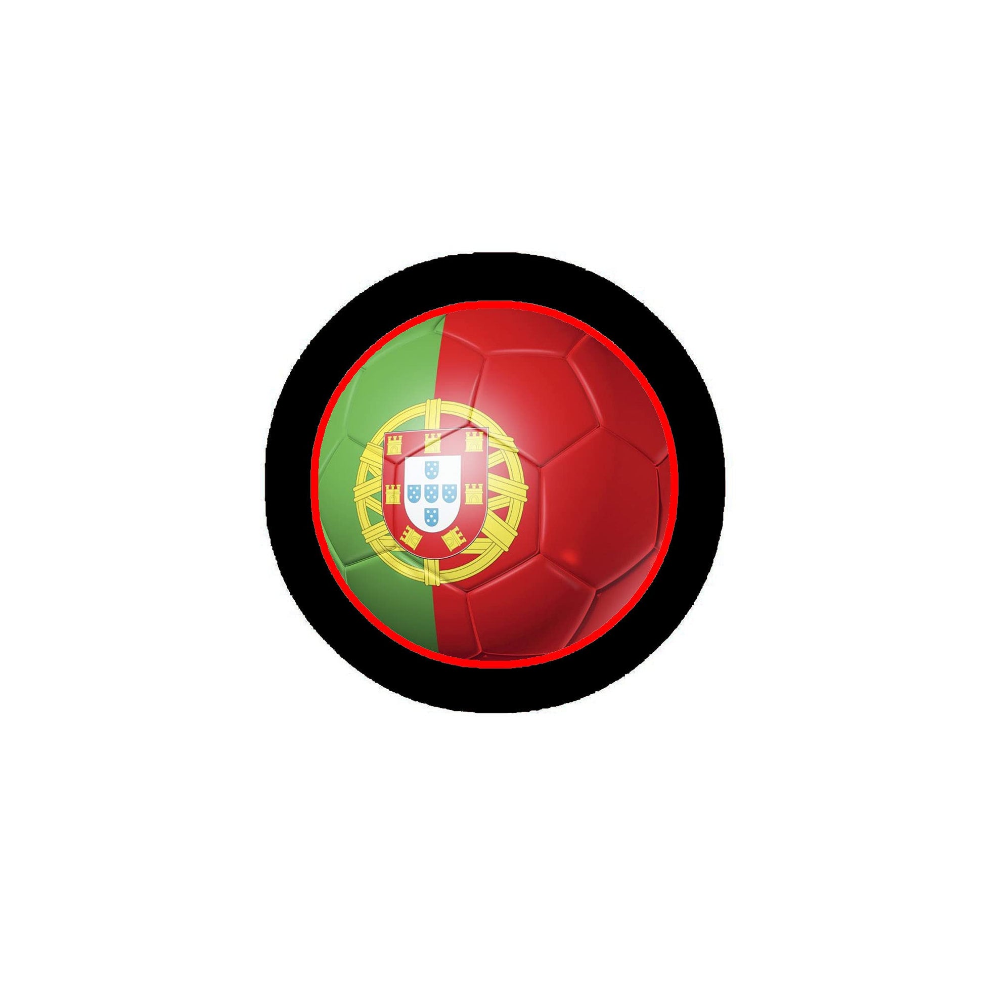Portugal Soccer Football 2.25-inch Round Badge Pinback Brooch Default Title