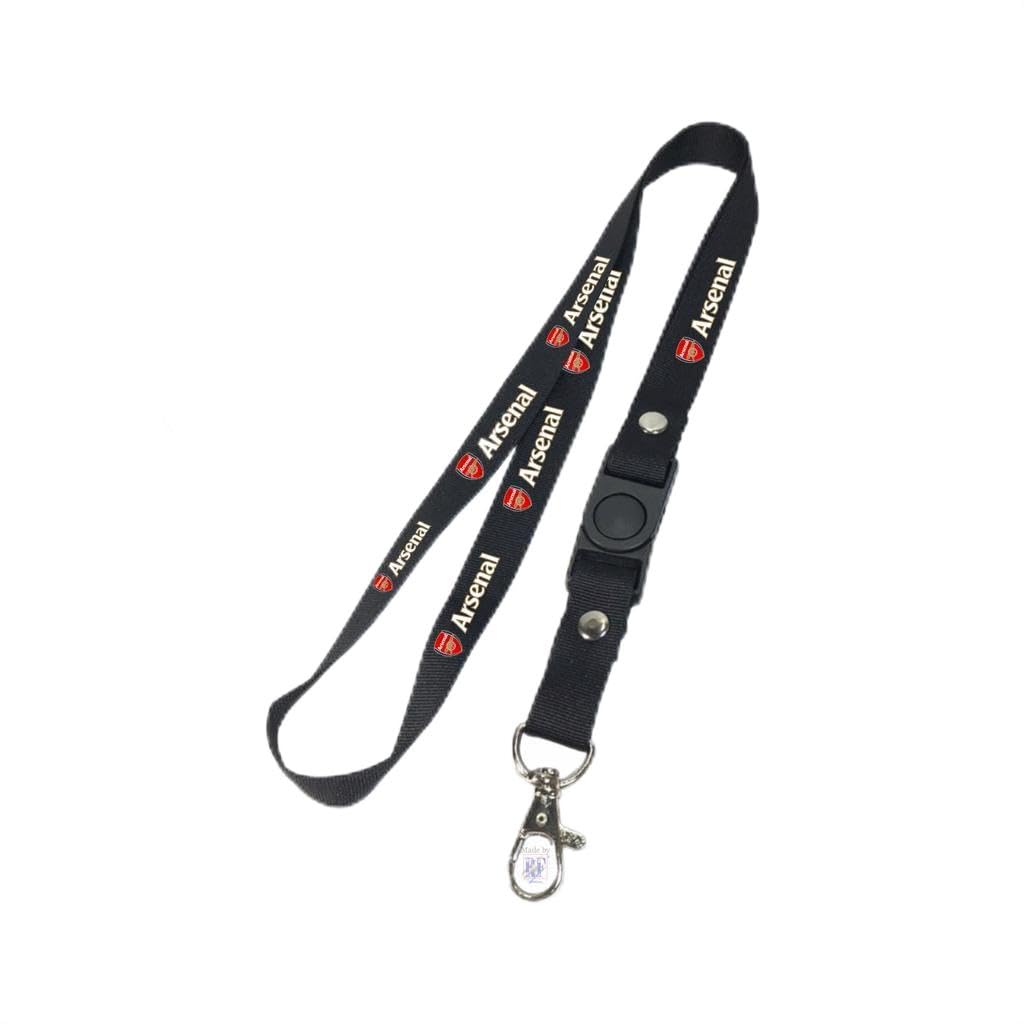 3 Pcs Set Sports Soccer Beautiful Themed Lanyard - Hook & Phone String Black Default Title