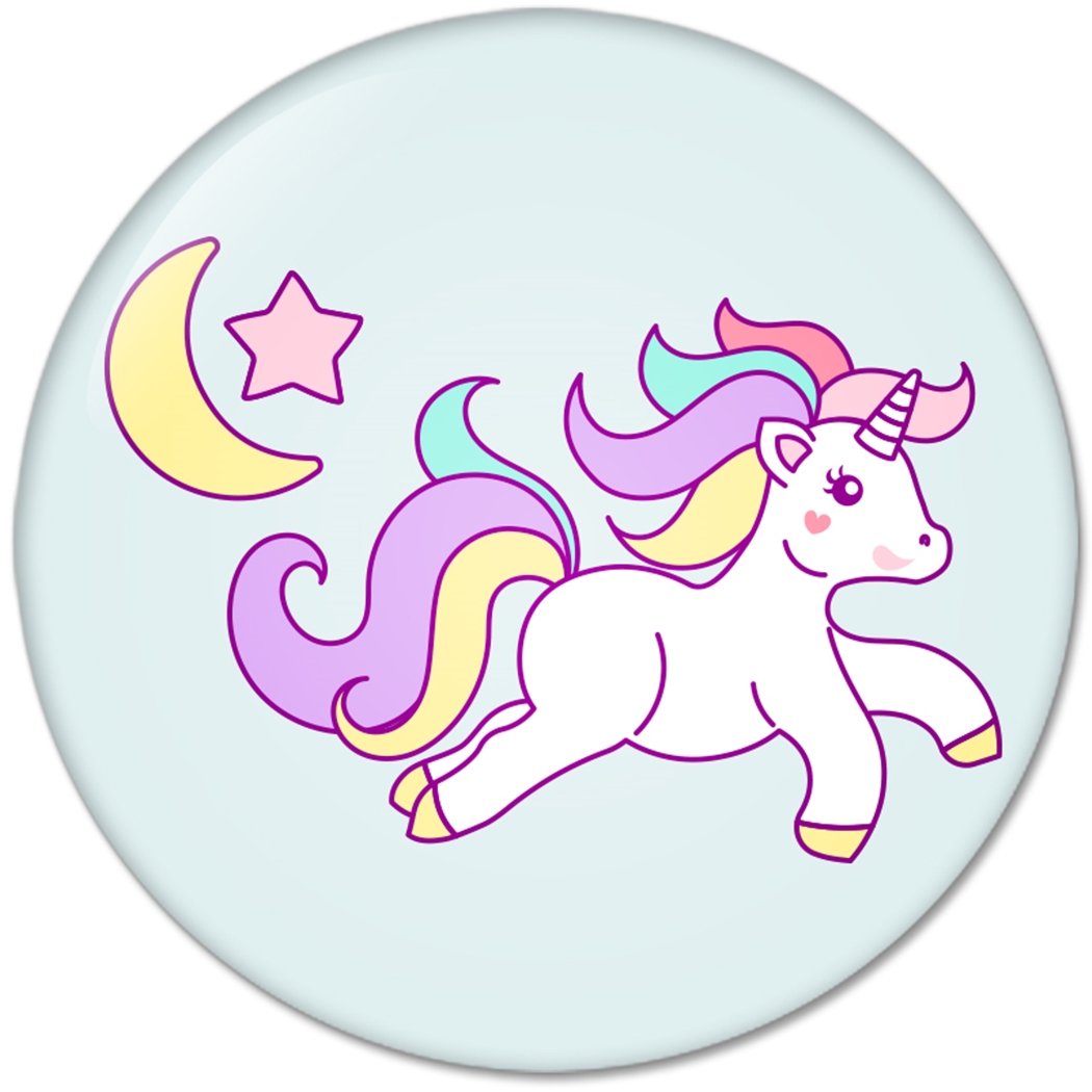 Sketches Unicorn Lovely Star 1 : Pinback Buttons 1.25 Inch (32mm) Default Title