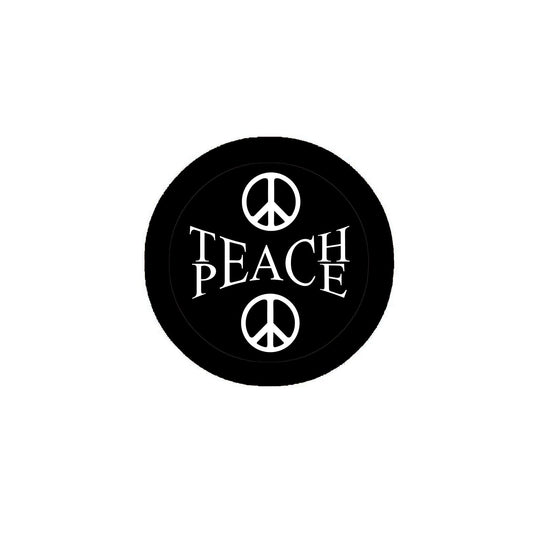 Teach Peace 2.25-inch Pinback Button Pin Brooch Default Title