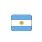 Argentina country flag mousepad with blue-white stripes and sun emblem