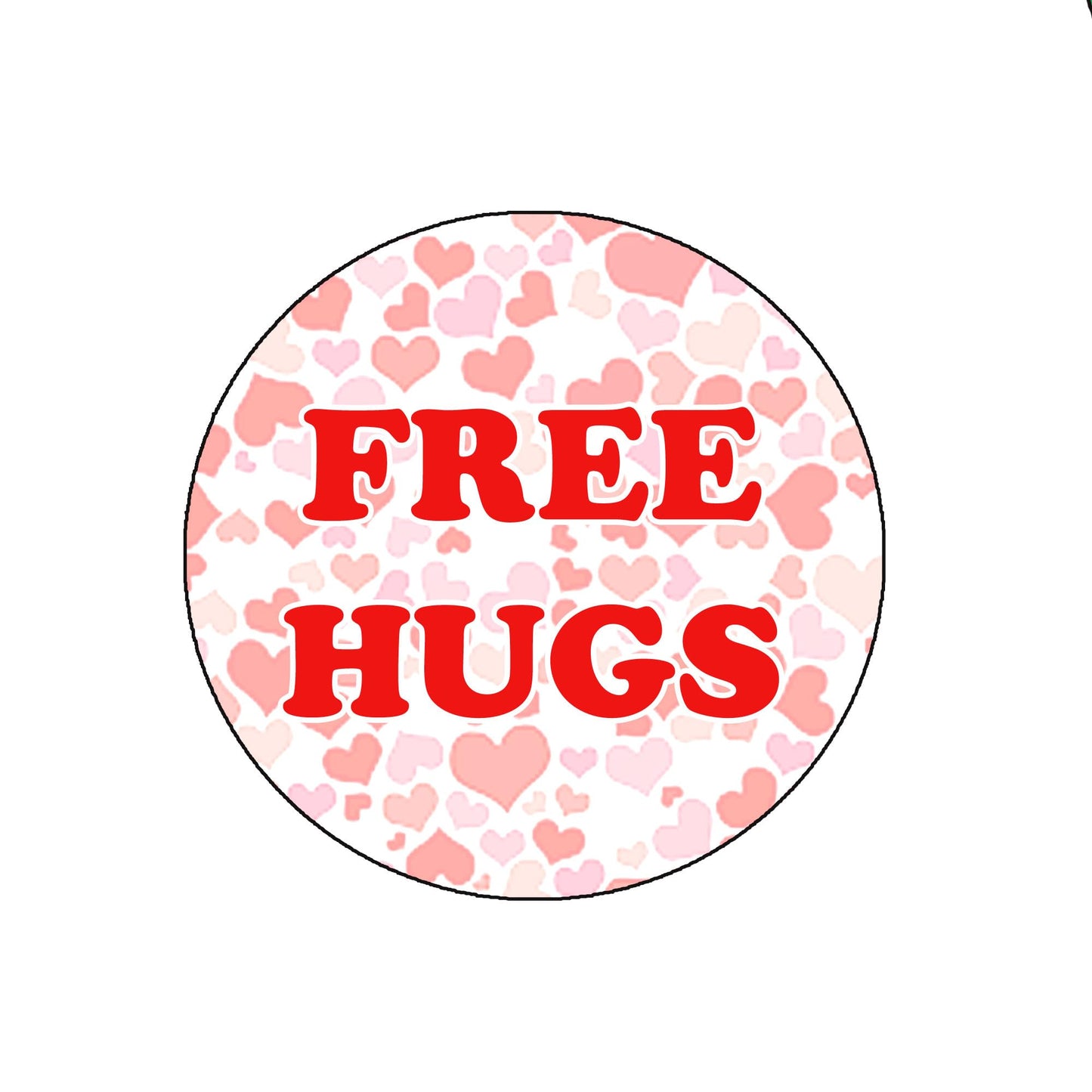 Free Hugs Badge Reels Cute Felt Retractable Badge Reels 1.45-inch Bones Chiropractor Orthopedic